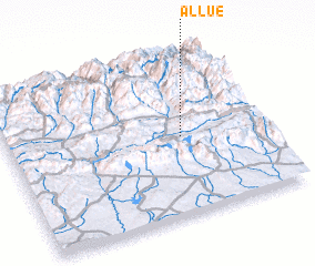3d view of Allué