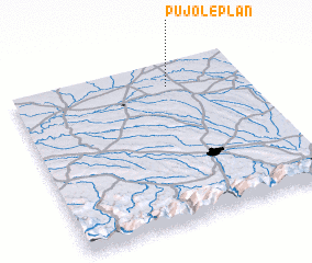 3d view of Pujo-le-Plan