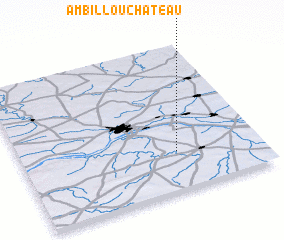 3d view of Ambillou-Château