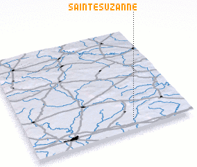 3d view of Sainte-Suzanne
