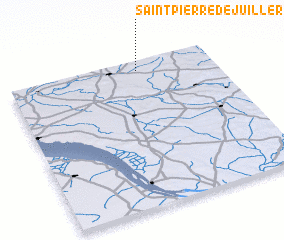 3d view of Saint-Pierre-de-Juillers