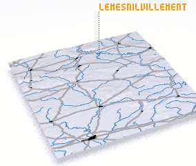 3d view of Le Mesnil-Villement