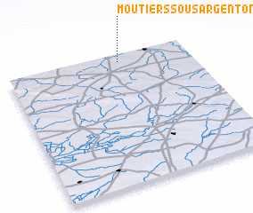 3d view of Moutiers-sous-Argenton