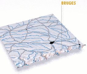 3d view of Bruges