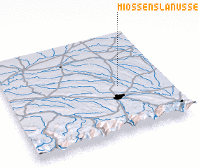 3d view of Miossens-Lanusse