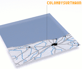 3d view of Colomby-sur-Thaon