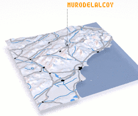 3d view of Muro del Alcoy