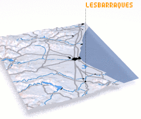 3d view of Les Barraques