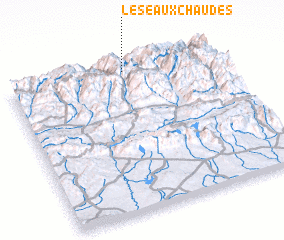 3d view of Les Eaux-Chaudes