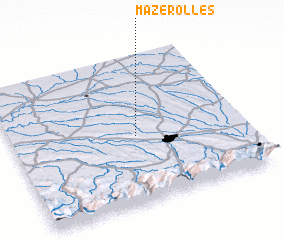 3d view of Mazerolles