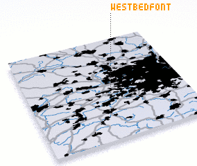 3d view of West Bedfont