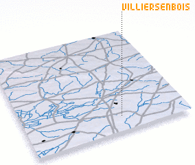 3d view of Villiers-en-Bois