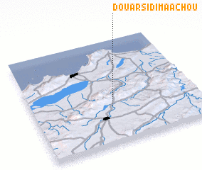 3d view of Douar Sidi Maʼâchou