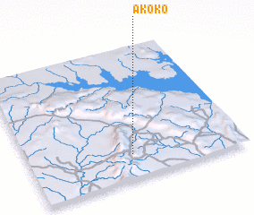 3d view of Akoko