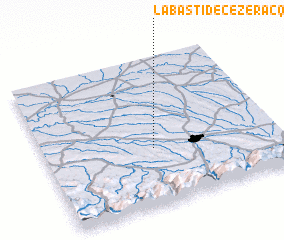 3d view of Labastide-Cézéracq