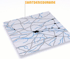 3d view of Saint-Denis-du-Maine