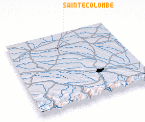 3d view of Sainte-Colombe