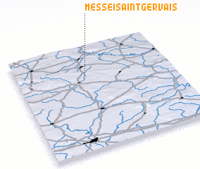 3d view of Messei-Saint-Gervais