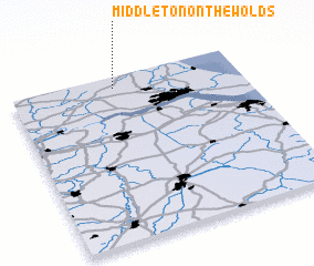 3d view of Middleton on the Wolds