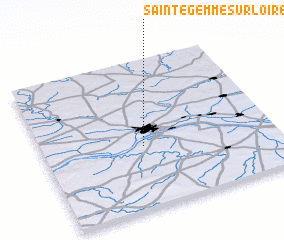 3d view of Sainte-Gemme-sur-Loire