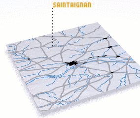 3d view of Saint-Aignan