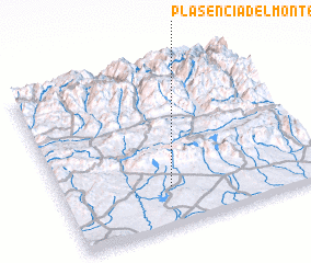 3d view of Plasencia del Monte