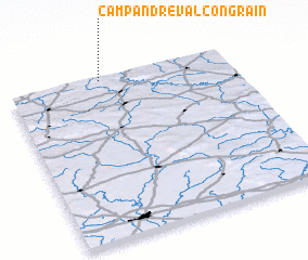 3d view of Campandré-Valcongrain