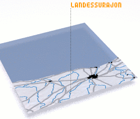 3d view of Landes-sur-Ajon