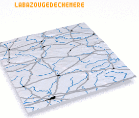 3d view of La Bazouge-de-Chemeré