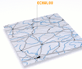 3d view of Échalou