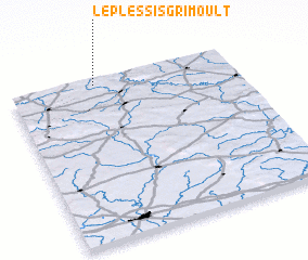 3d view of Le Plessis-Grimoult