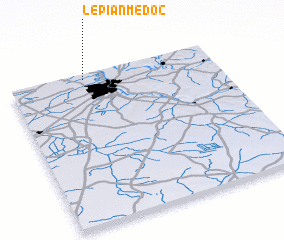 3d view of Le Pian-Médoc