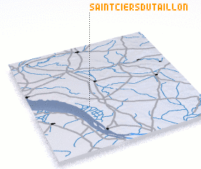 3d view of Saint-Ciers-du-Taillon