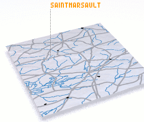 3d view of Saint-Marsault