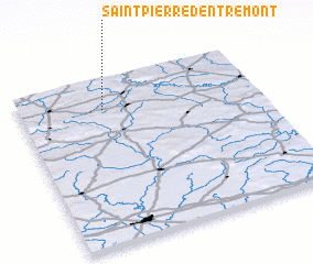 3d view of Saint-Pierre-dʼEntremont