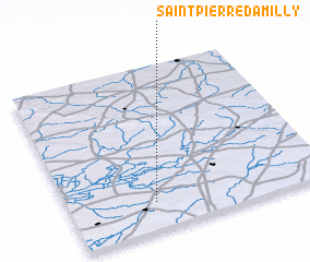 3d view of Saint-Pierre-dʼAmilly