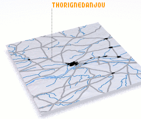 3d view of Thorigné-dʼAnjou