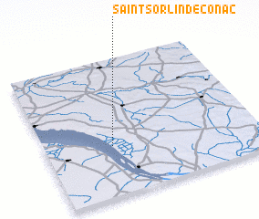 3d view of Saint-Sorlin-de-Cônac