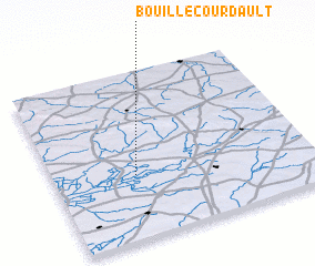 3d view of Bouillé-Courdault