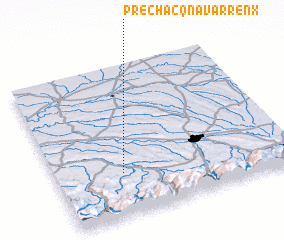 3d view of Préchacq-Navarrenx