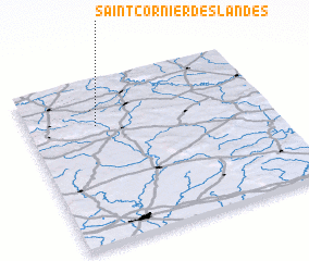 3d view of Saint-Cornier-des-Landes