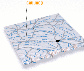 3d view of Gaujacq