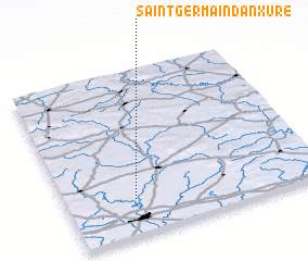 3d view of Saint-Germain-dʼAnxure