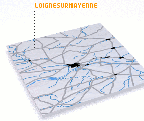 3d view of Loigné-sur-Mayenne