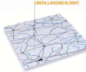 3d view of Châtillon-sur-Colmont