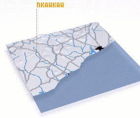 3d view of Nkawkaw