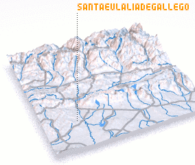 3d view of Santa Eulalia de Gállego