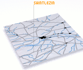 3d view of Saint-Lézin