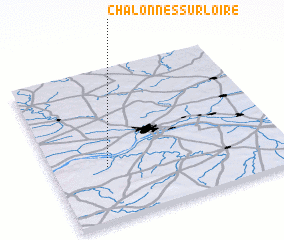 3d view of Chalonnes-sur-Loire