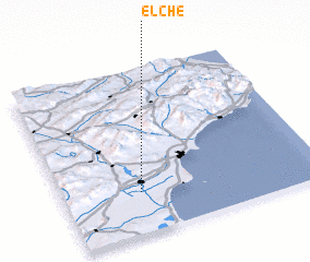 3d view of Elche